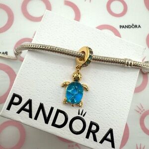 Pandora Murano Glass Sea Turtle Dangle Charm